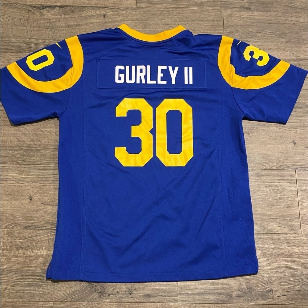 NFL Team Apparel/Youth Size L Gurley ll #30 Los Angeles Rams Jersey NWOT RARE​​​ - Picture 2 of 3